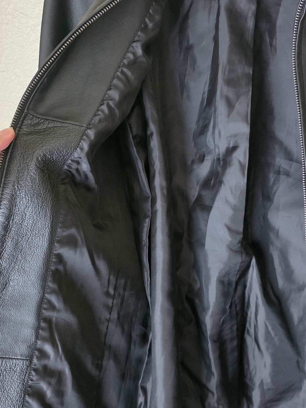Vintage Worthington| Black Lambskin Leather Belted Women's Jacket - Moto Style M - Picture 3 of 11